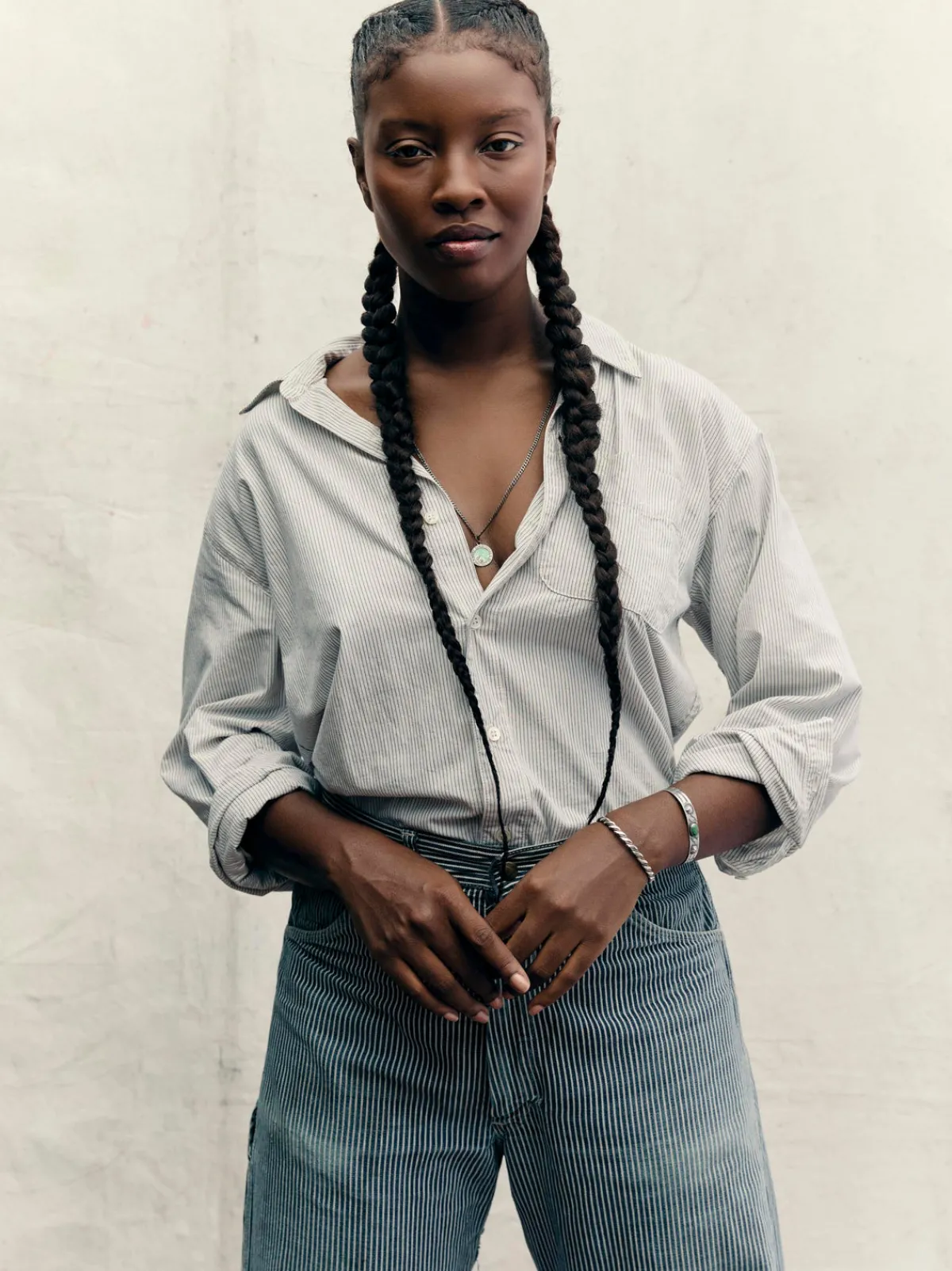 Women Imogene + Willie clyde striped cotton button up