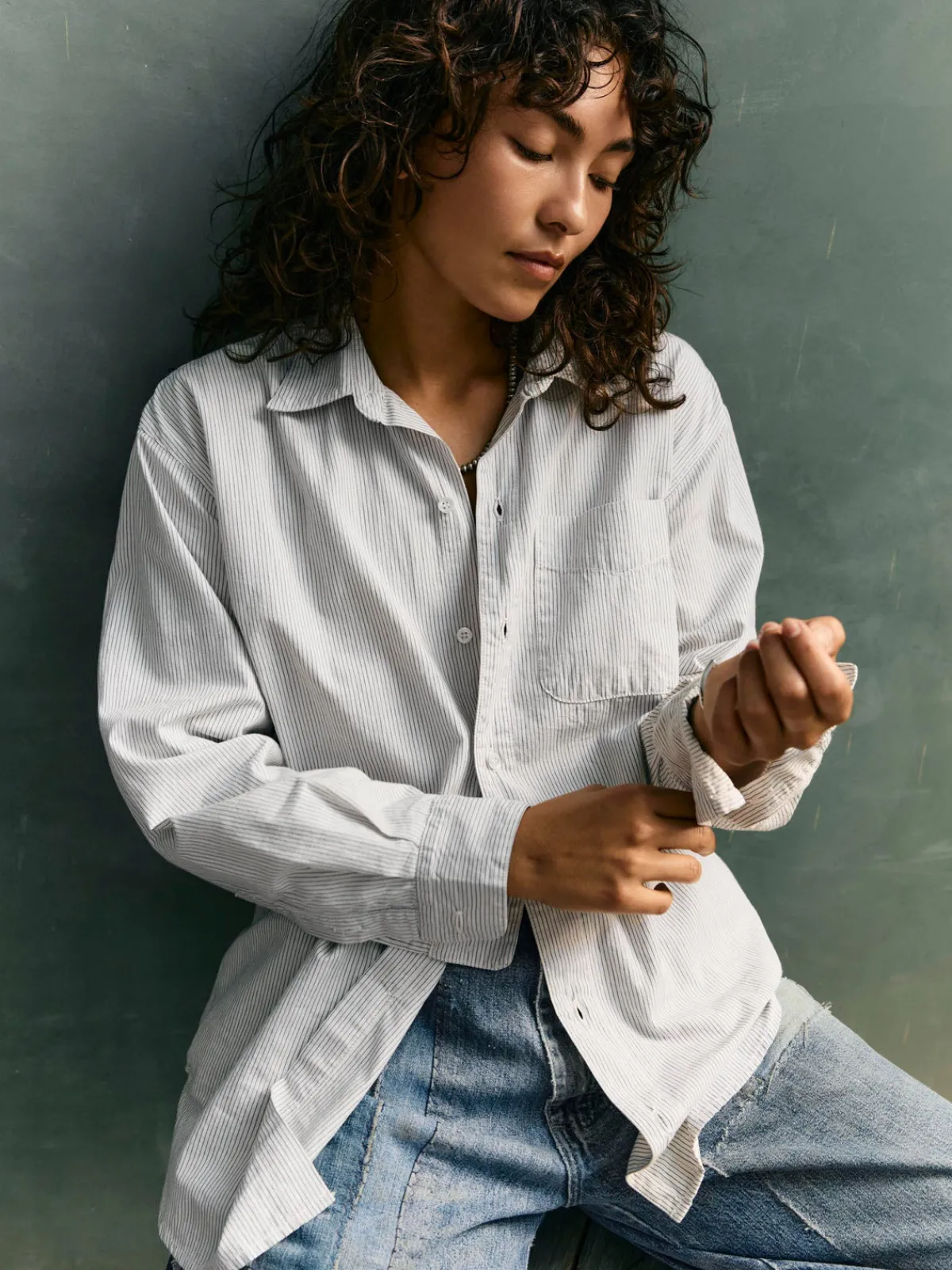 Women Imogene + Willie clyde striped cotton button up