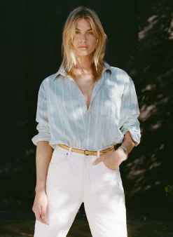 Women Imogene + Willie clyde striped denim button up