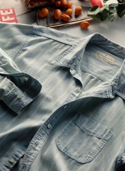 Women Imogene + Willie clyde striped denim button up