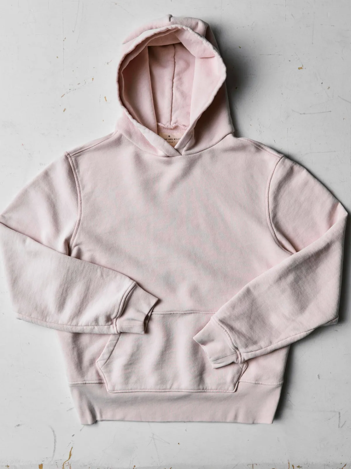 Imogene + Willie davenport hoodie in pink stone