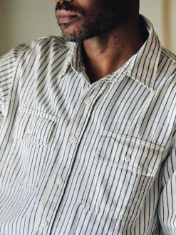 Imogene + Willie earl navy stripe