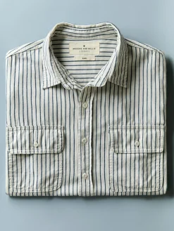 Imogene + Willie earl navy stripe