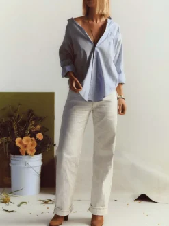Women Imogene + Willie edie white selvage