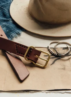 Women Imogene + Willie emil erwin narrow signature belt in walnut