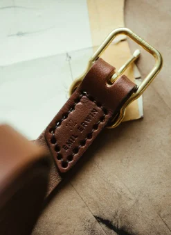 Women Imogene + Willie emil erwin narrow signature belt in walnut