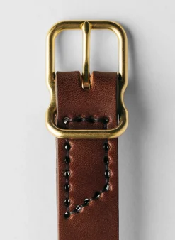 Women Imogene + Willie emil erwin narrow signature belt in walnut