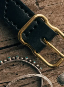 Women Imogene + Willie emil erwin narrow signature belt in black
