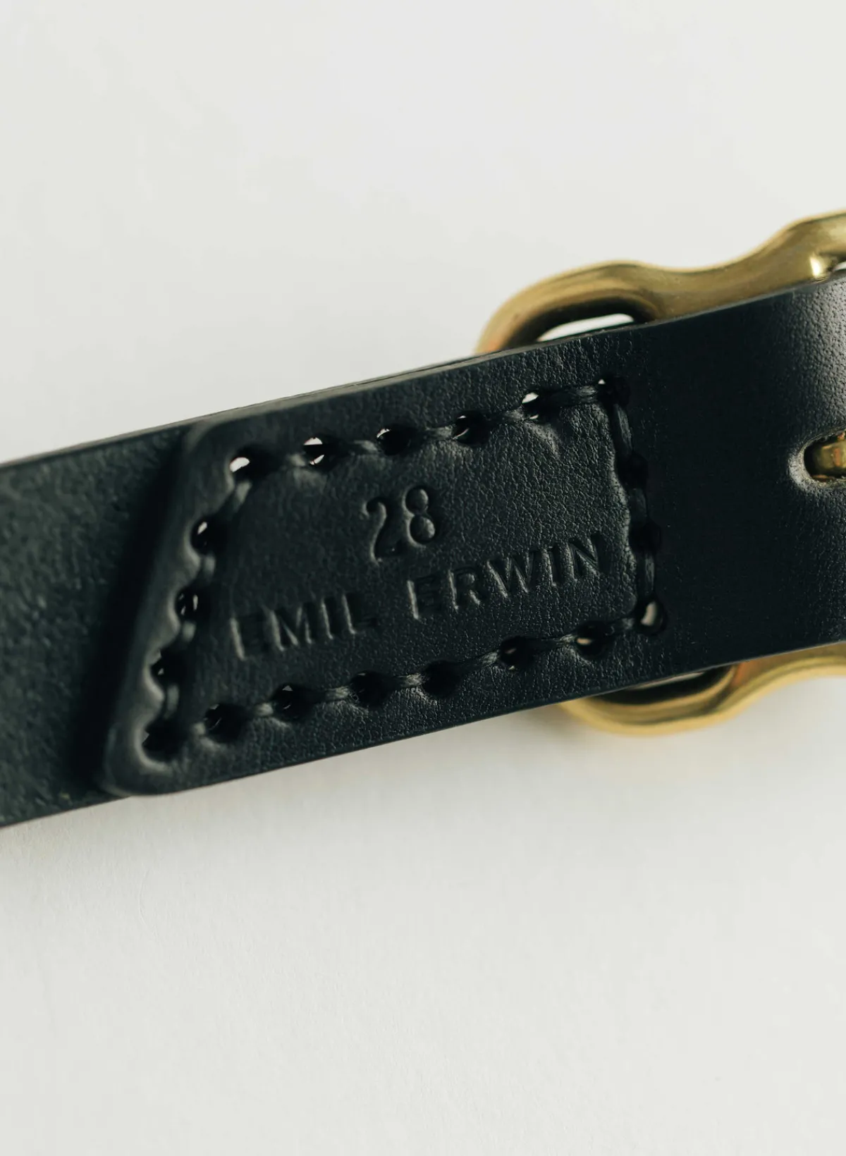 Women Imogene + Willie emil erwin narrow signature belt in black