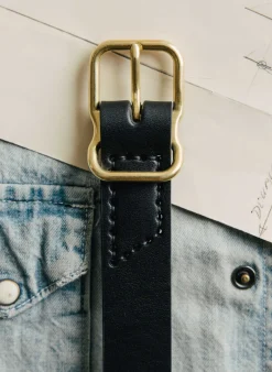 Women Imogene + Willie emil erwin narrow signature belt in black