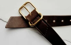 Women Imogene + Willie Emil Erwin Signature Belt Walnut