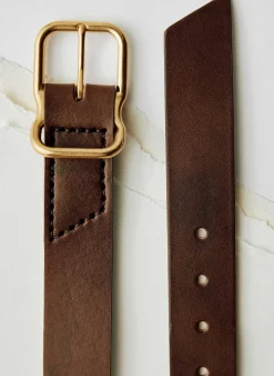 Women Imogene + Willie Emil Erwin Signature Belt Walnut