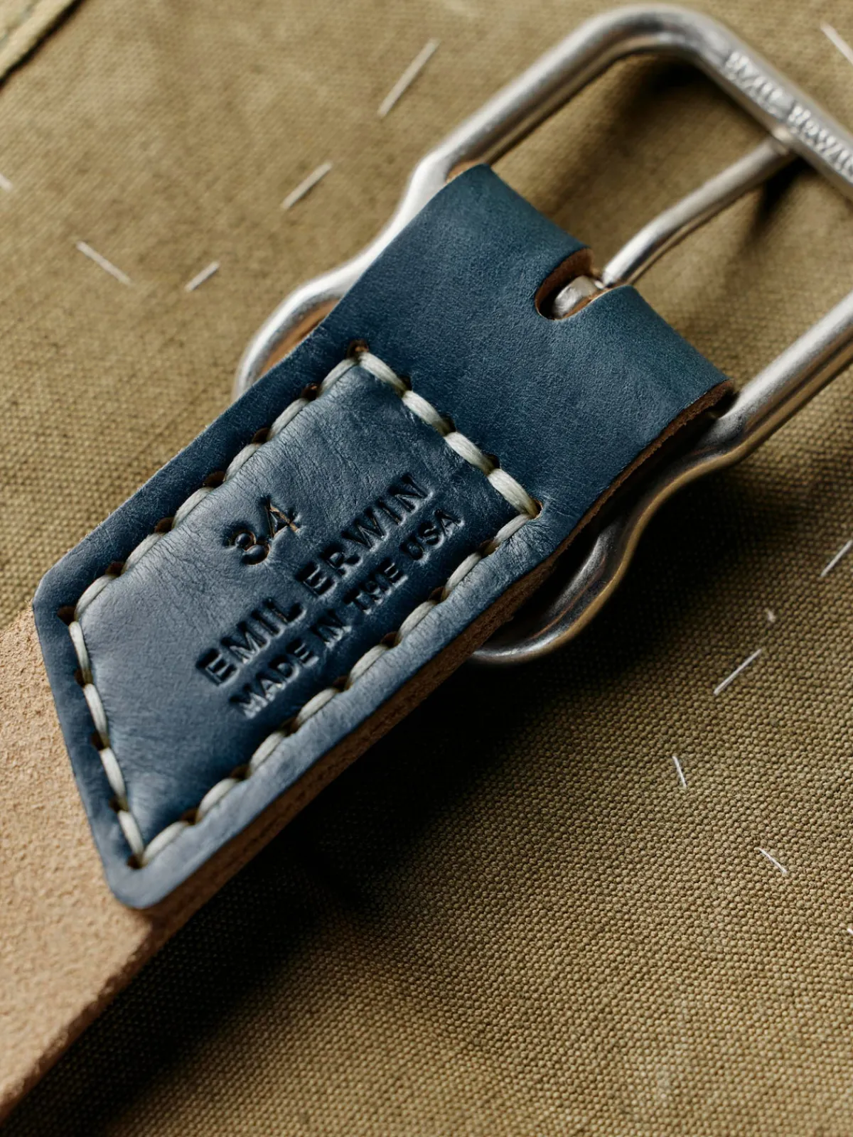 Women Imogene + Willie Emil Erwin Signature Belt Blue