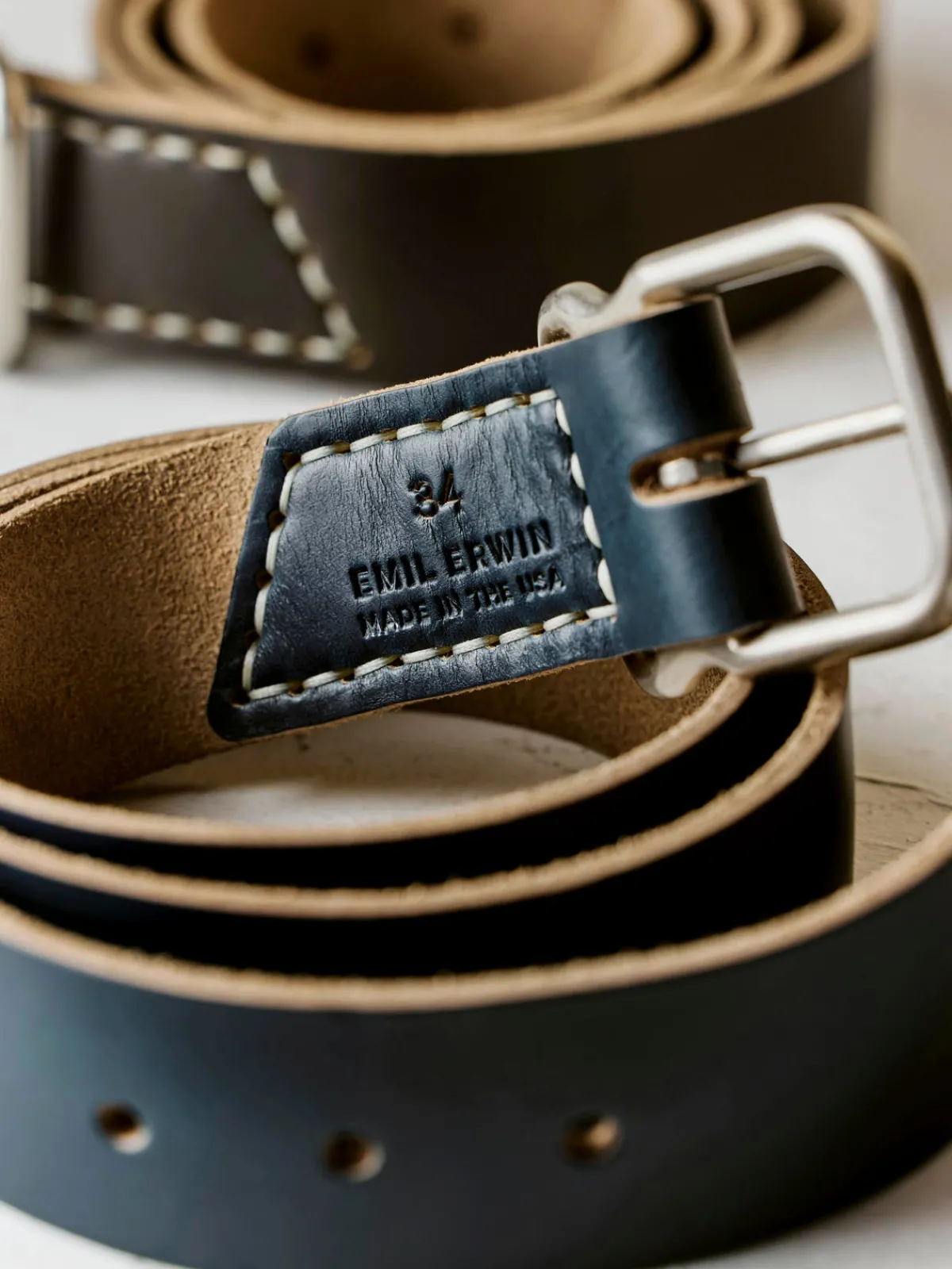 Women Imogene + Willie Emil Erwin Signature Belt Blue