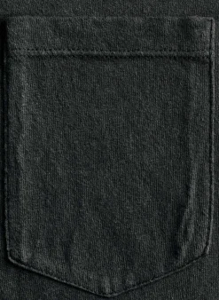 Imogene + Willie faded black knit pocket tee