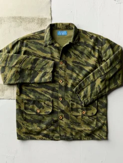 Imogene + Willie fatigue jacket in brushstroke camo