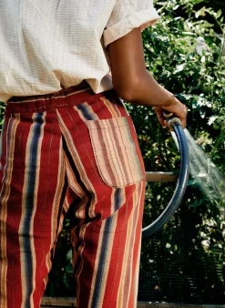 Women Imogene + Willie fethiye in hand-loomed coastal stripe