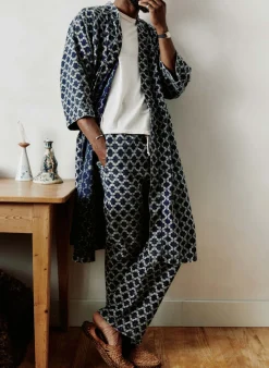 Imogene + Willie fethiye in indigo kiji print
