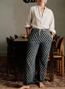 Women Imogene + Willie fethiye in indigo kiji print
