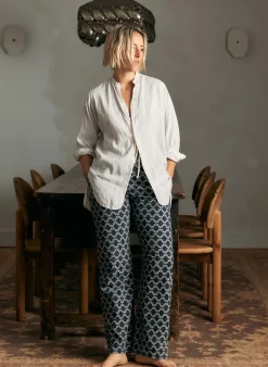 Women Imogene + Willie fethiye in indigo kiji print
