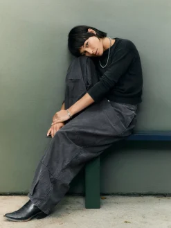 Women Imogene + Willie flight pant in faded black
