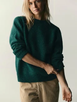 Women Imogene + Willie galway wool sweater in spruce nep