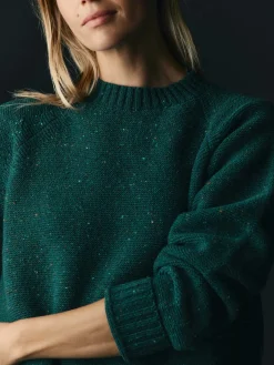 Women Imogene + Willie galway wool sweater in spruce nep