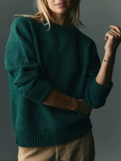 Women Imogene + Willie galway wool sweater in spruce nep