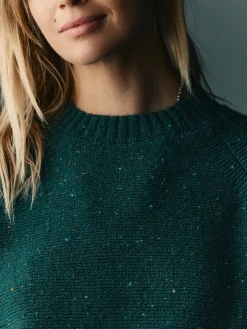 Women Imogene + Willie galway wool sweater in spruce nep