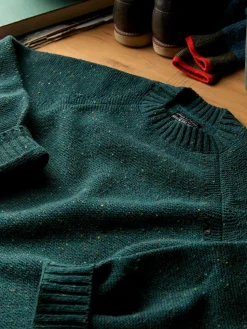 Women Imogene + Willie galway wool sweater in spruce nep