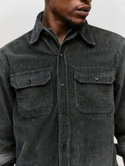 Imogene + Willie griffin workshirt in faded black cord