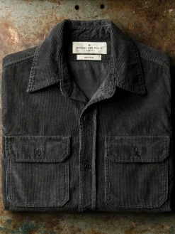 Imogene + Willie griffin workshirt in faded black cord