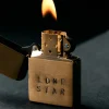 Women Imogene + Willie hand stamped "lonestar" zippo