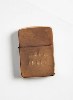 Women Imogene + Willie hand stamped "mama tried" zippo