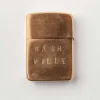 Women Imogene + Willie hand stamped "nashville" zippo