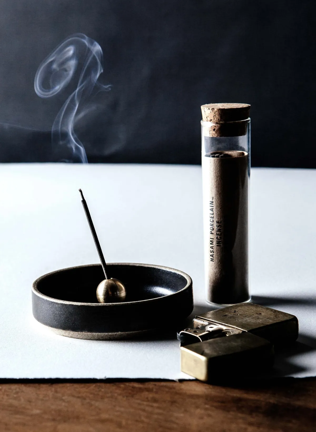 Women Imogene + Willie hasami incense holder set with aloeswood