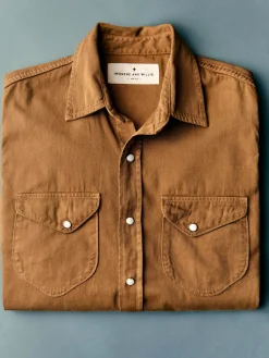 Imogene + Willie hayes pearl snap in whisper twill