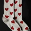 Women Imogene + Willie heart sock in natural