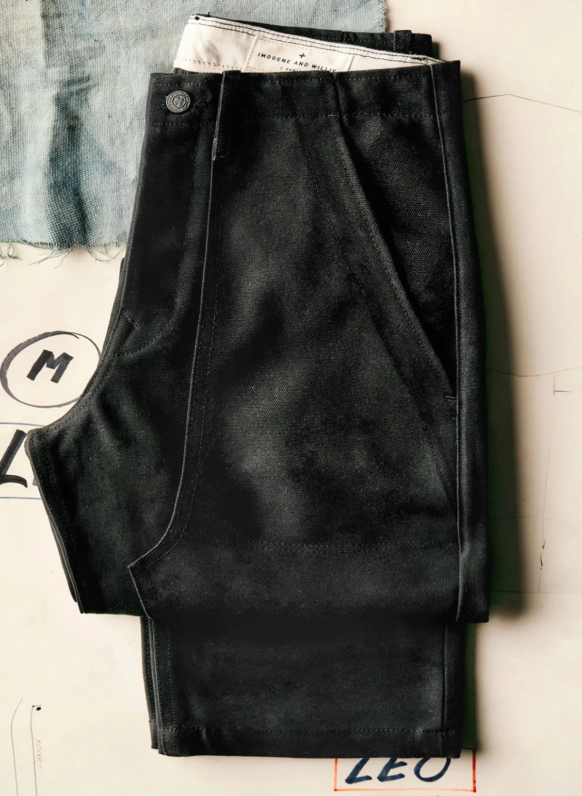 Imogene + Willie hencye canvas workpant in black