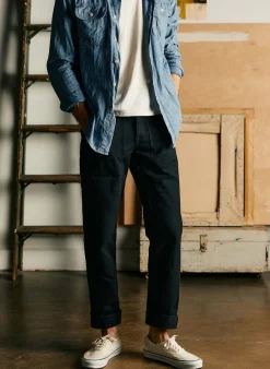 Imogene + Willie hencye canvas workpant in black