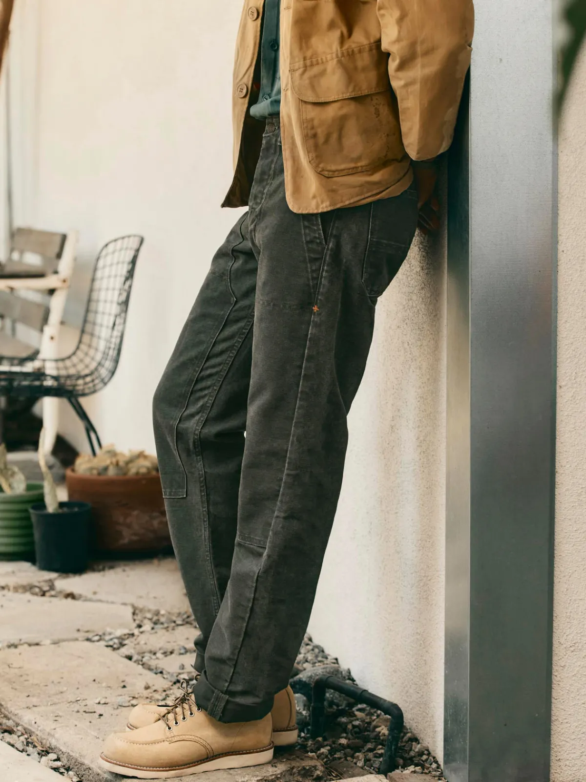 Imogene + Willie hencye canvas workpant in washed slate