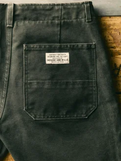 Imogene + Willie hencye canvas workpant in washed slate