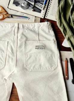 Imogene + Willie hencye canvas workpant in natural