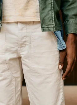 Imogene + Willie hencye canvas workpant in natural
