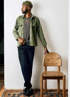 Imogene + Willie hencye workpant in black indigo