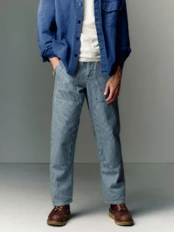 Imogene + Willie hencye workpant in hickory stripe