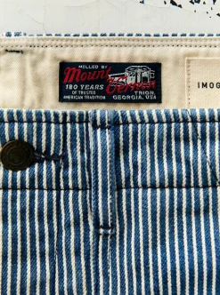 Imogene + Willie hencye workpant in hickory stripe