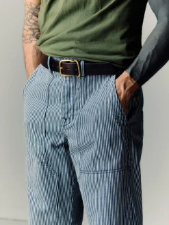 Imogene + Willie hencye workpant in hickory stripe