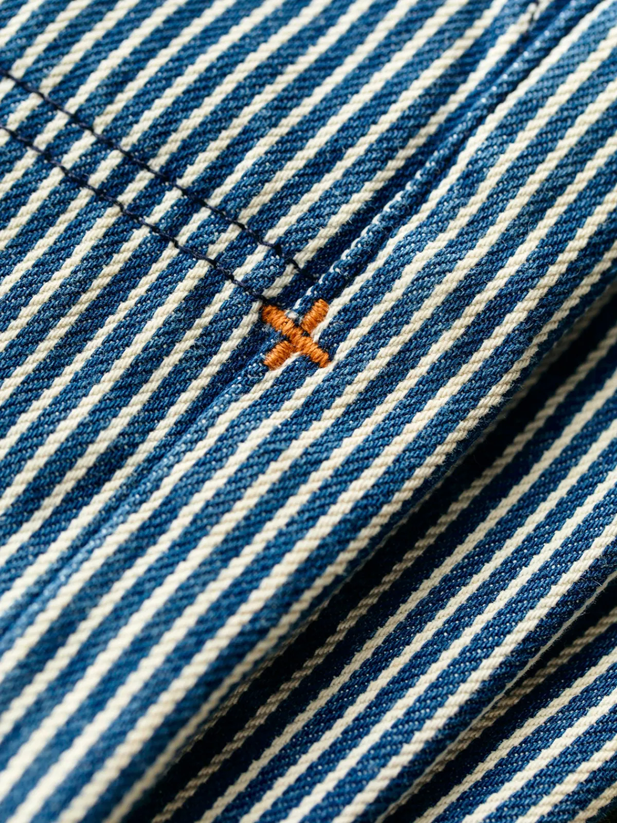 Imogene + Willie hencye workpant in hickory stripe