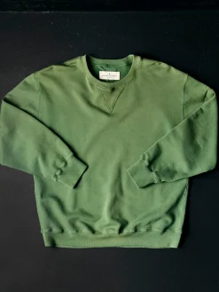 Imogene + Willie hilts sweatshirt sunfaded green
